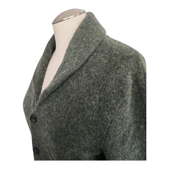 Goodthreads 100% Lambswool Cardigan Sweater Green M - Picture 6 of 8